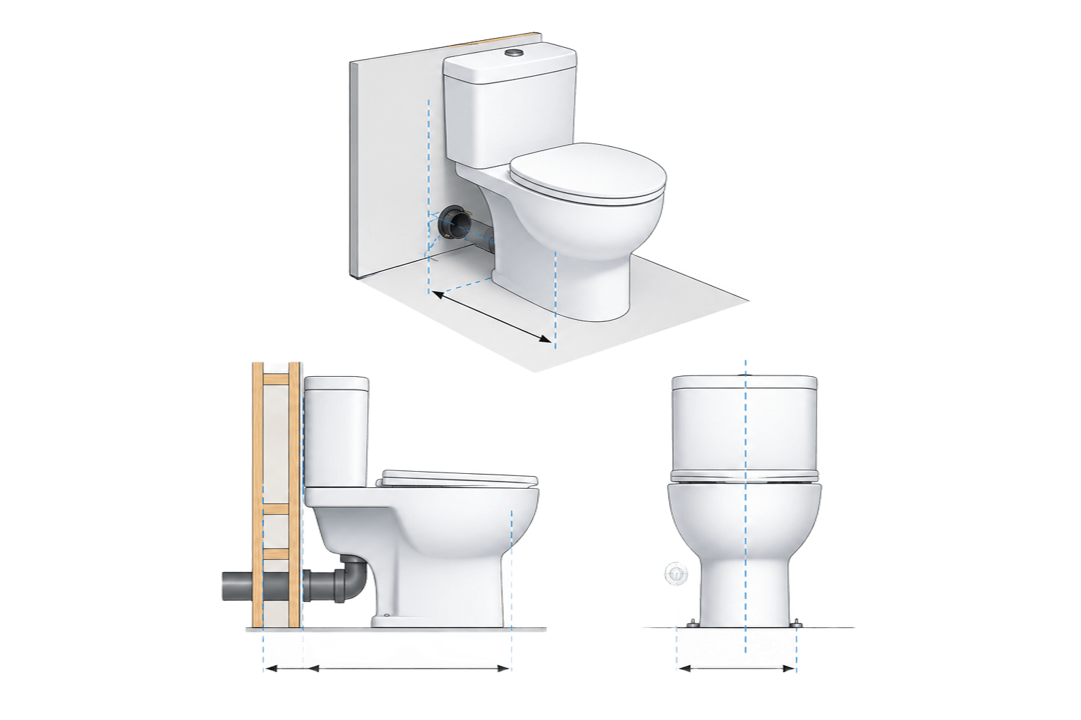 Toilet Rough-In Dimensions: Measure Correctly Before Buying a WC